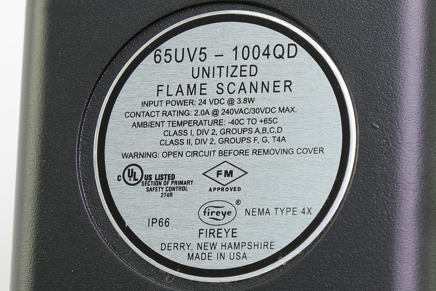 Fireye 65UV5-1004QD front view
