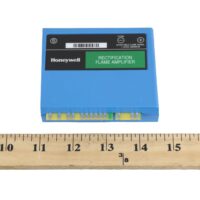 Honeywell R7847A1025 Flame Amplifier with ruler for size reference