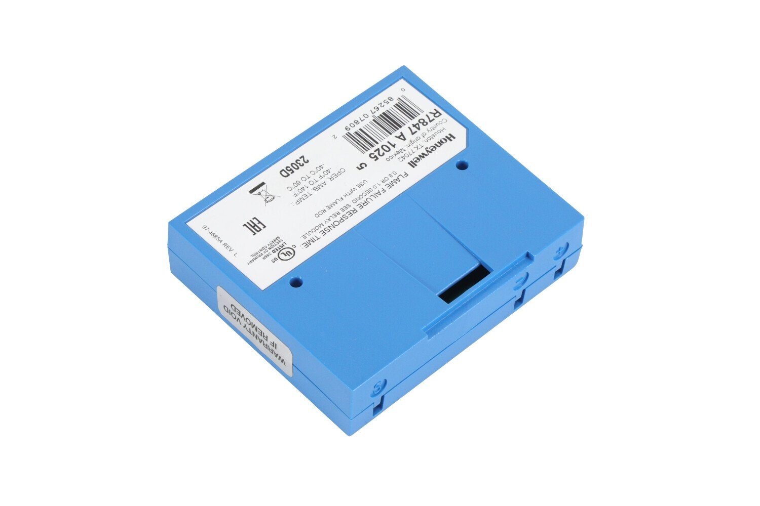 Honeywell R7847A1025 Flame Amplifier angled product display