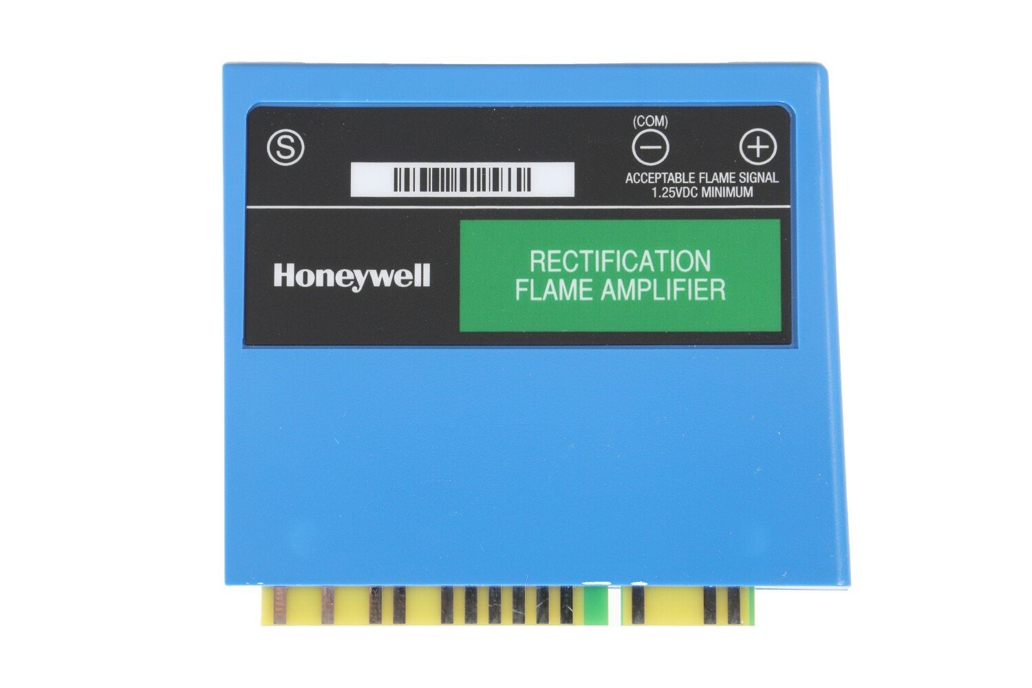 Honeywell R7847A1082 Flame Amplifier green label close-up