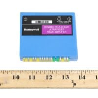 Honeywell R7861A1026 amplifier with ruler for scale