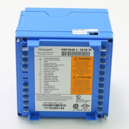 RM7840L1018 Honeywell Burner Control (BACK)