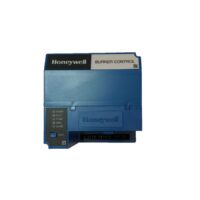 Front view of Honeywell RM7890A1015 burner control module for flame safeguard and boiler systems