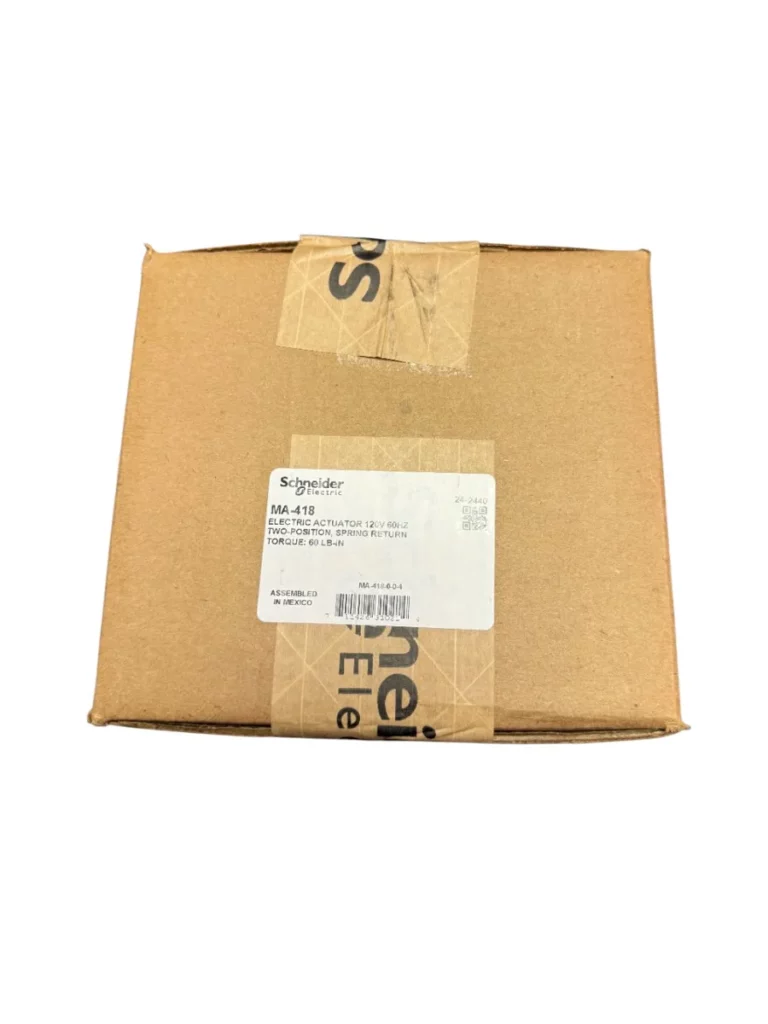 Schneider Electric MA-418-0-0-4 Damper Actuator packaging with product label – HVAC part