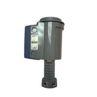 Side view of Siemens SKD62U valve actuator for HVAC control and replacement