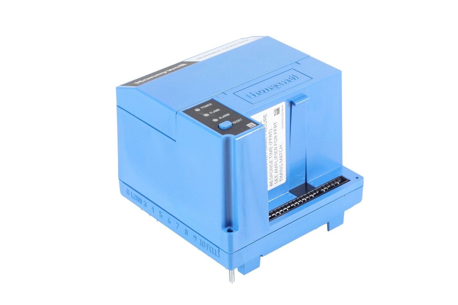 Honeywell RM7823A2016 Burner Control angled view showing modular design