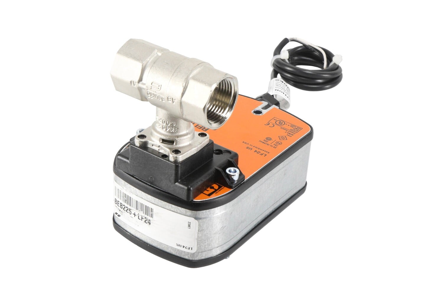 Angled view of Belimo B225+LF24 US Valve