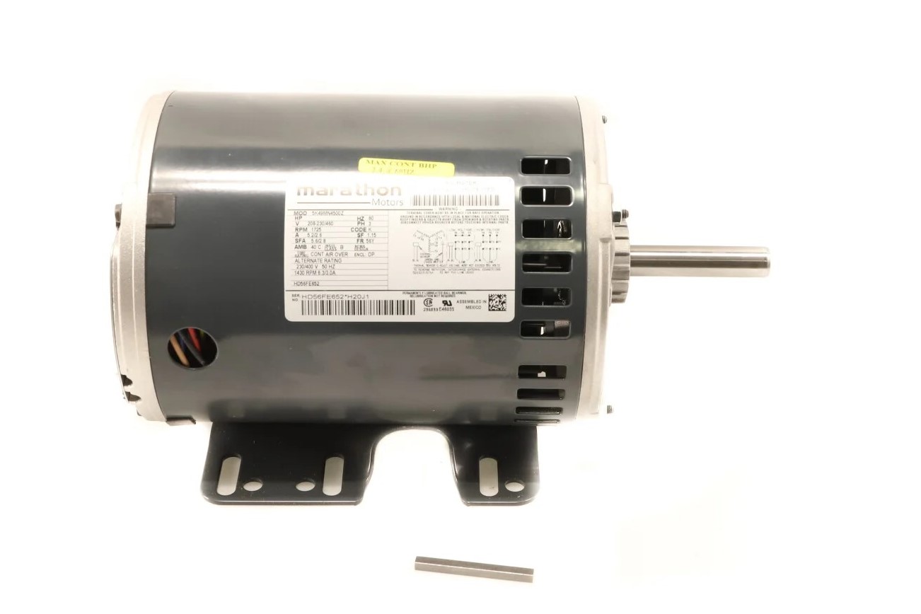 Carrier HD56FE652 OEM 2.4 HP 208-230/460V three-phase blower motor