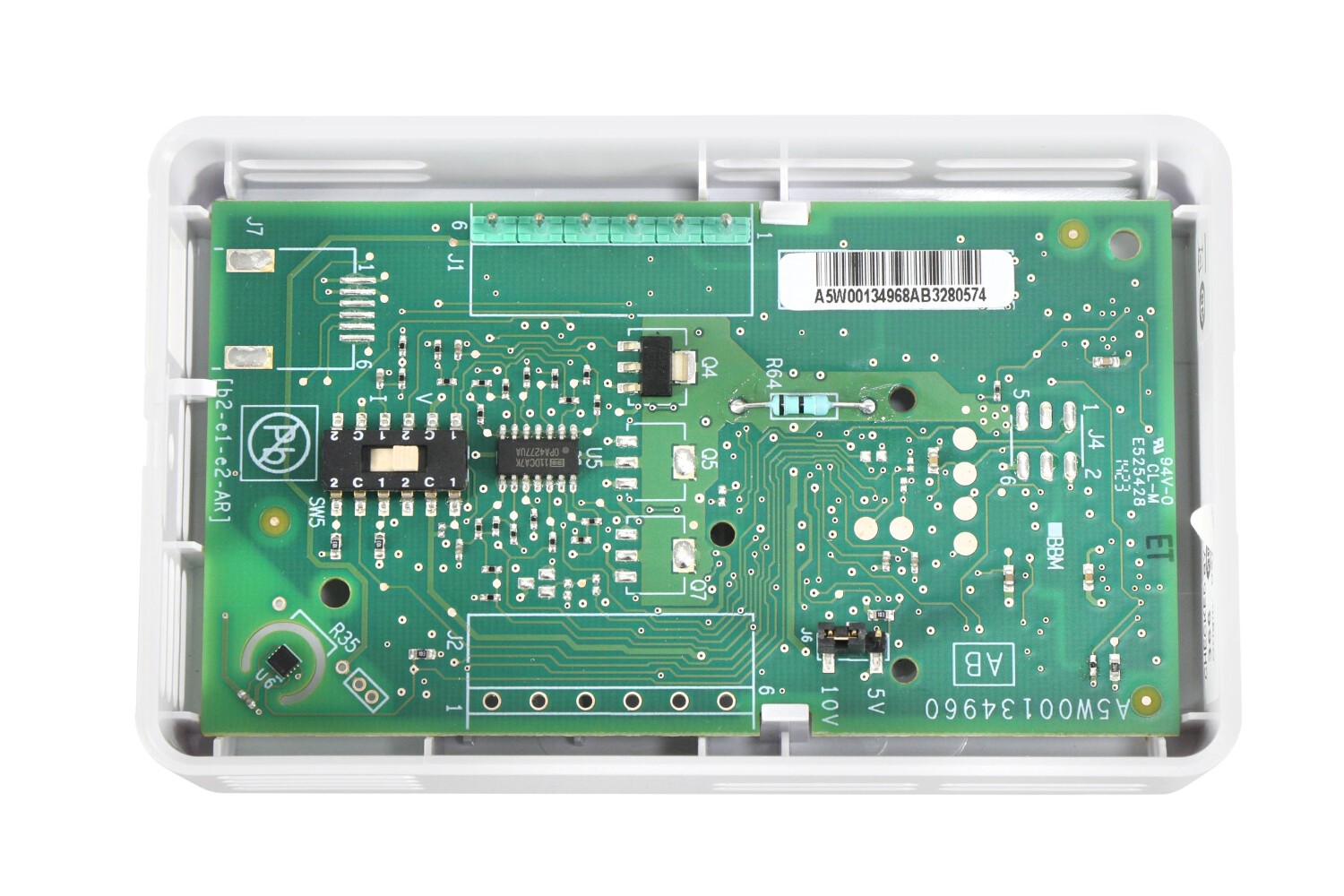 Siemens QAA22SS.EWNN sensor internal circuit board with terminals