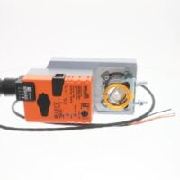 Belimo NMQX24-MFT damper actuator with auxiliary switch and shaft clamp assembly